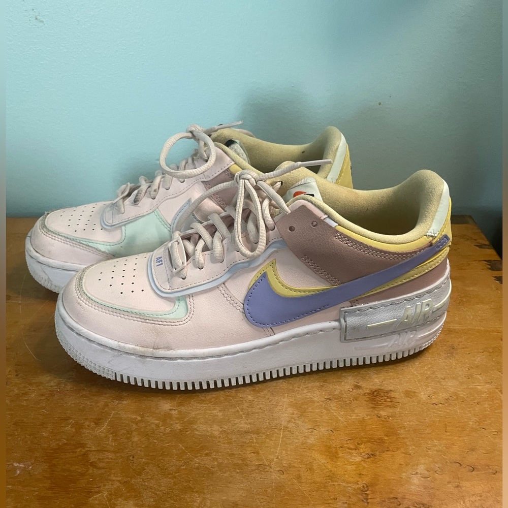 Nike Air Force low rise color block sneakers women’s size 8.5